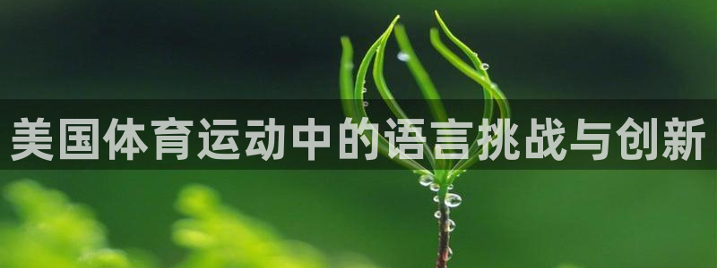 熊猫体育手机版：美国体育运动中的语言挑战与创新